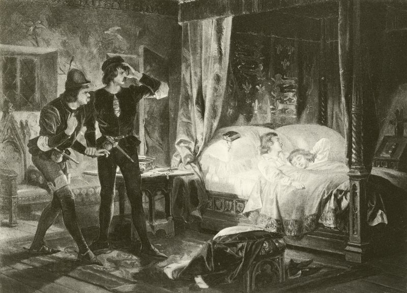 Kung Richard den tredje. Akt IV-Scen III (gravyr) av Felix Octavius Carr Darley
