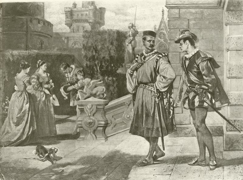 Othello. Akt III, Scen III (gravyr) av Felix Octavius Carr Darley