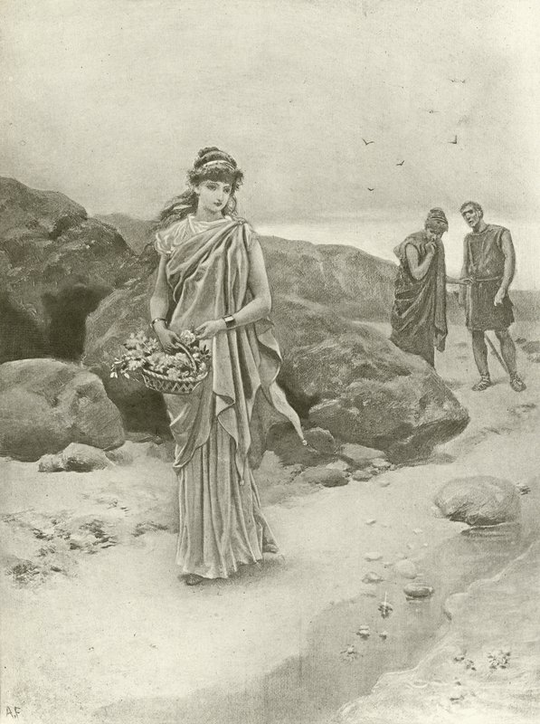 Perikles. Akt IV, scen I (gravyr) av Felix Octavius Carr Darley