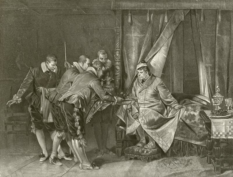 Så tuktas en argbigga. Induktion, Scen II (gravyr) av Felix Octavius Carr Darley