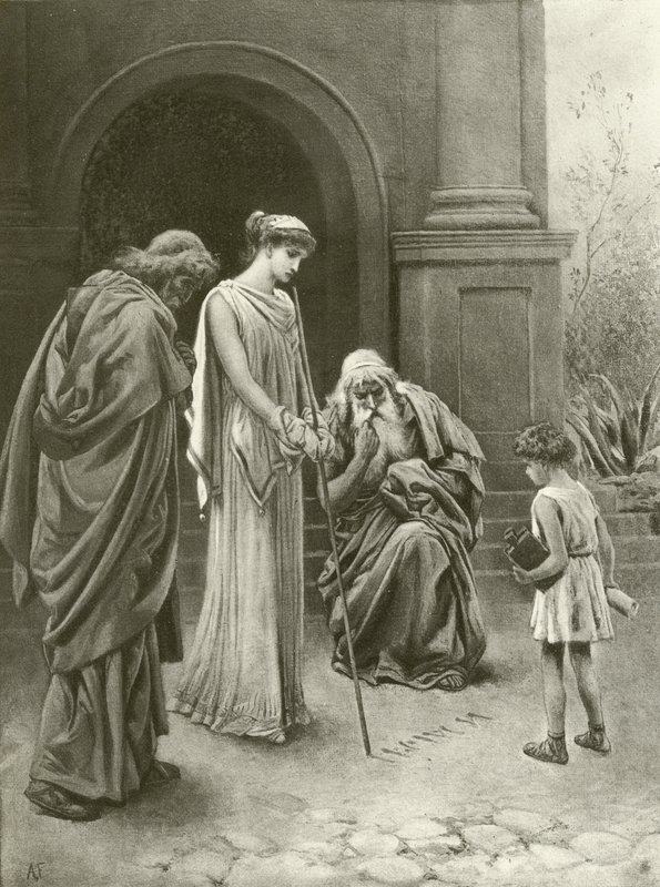 Titus Andronicus. Akt IV-Scen I (gravyr) av Felix Octavius Carr Darley
