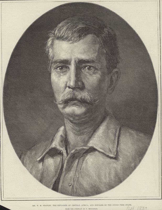 Henry Morton Stanley (gravyr) av Felix Stone (after) Moscheles
