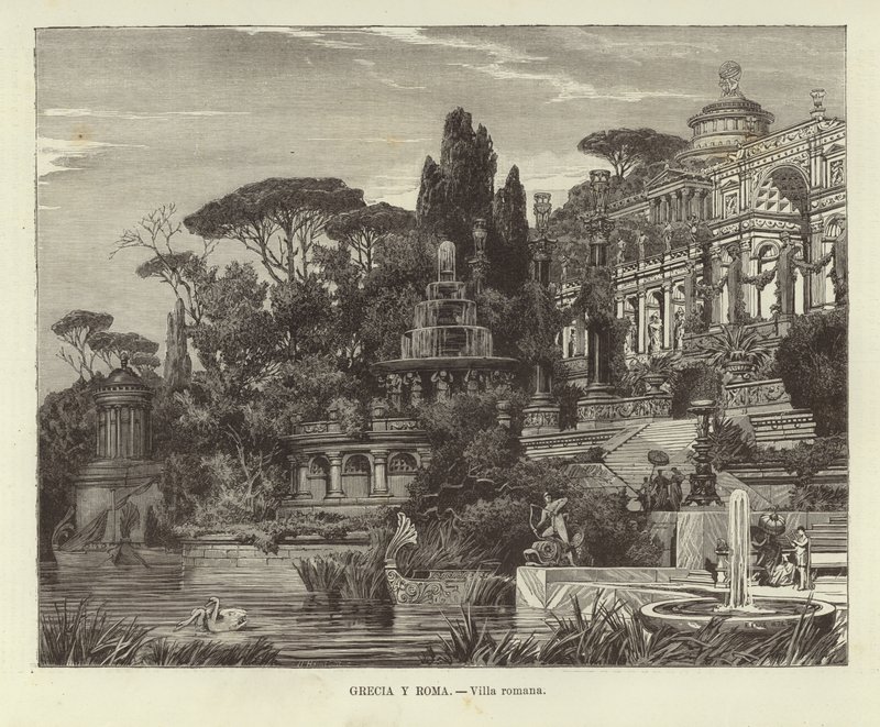 Grekland och Rom - romersk villa av Ferdinand Knab