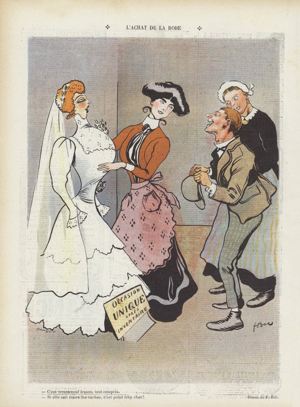 Illustration för Le Rire (färg litho) av Ferdinand Sigismund Bac