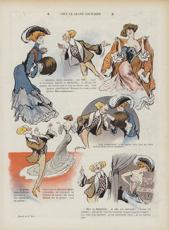 Illustration för Le Rire (färg litho) av Ferdinand Sigismund Bac