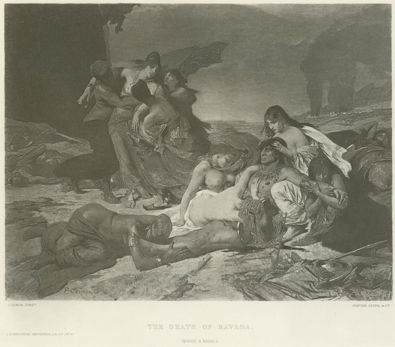 Havannas död (gravyr) av Fernand Cormon