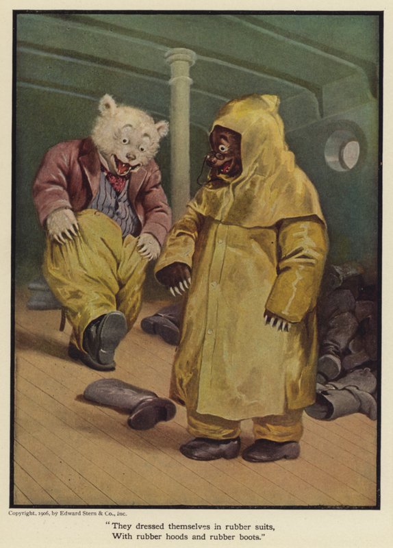 De klädde sig i gummikostymer, med gummihuvor och gummistövlar av Floyd V. Campbell