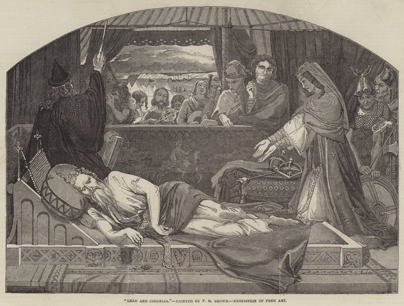 Lear och Cordelia av Ford Madox Brown