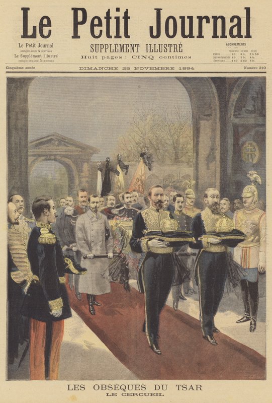Begravning av tsar Alexander III av Ryssland av Fortune Louis Meaulle