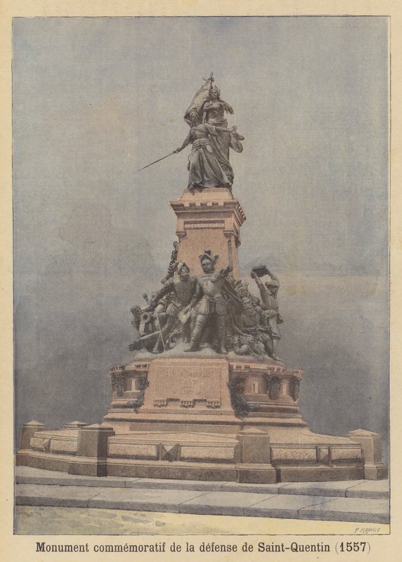 Monument till minne av försvaret av Saint-Quentin 1557 av Fortune Louis Meaulle