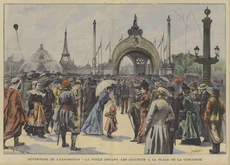 Invigning av 1900 års Exposition Universelle i Paris av Fortune Louis Meaulle