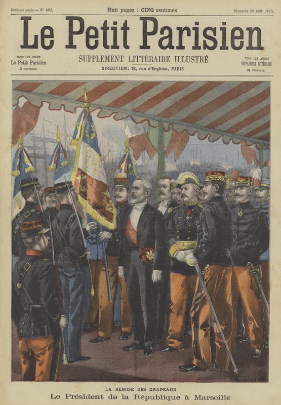 Frankrikes president Loubet besöker Marseille av Fortune Louis Meaulle