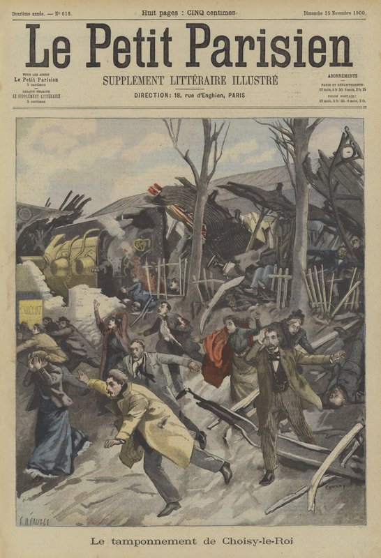 Järnvägsolycka i Choisy-le-Roi, Paris av Fortune Louis Meaulle