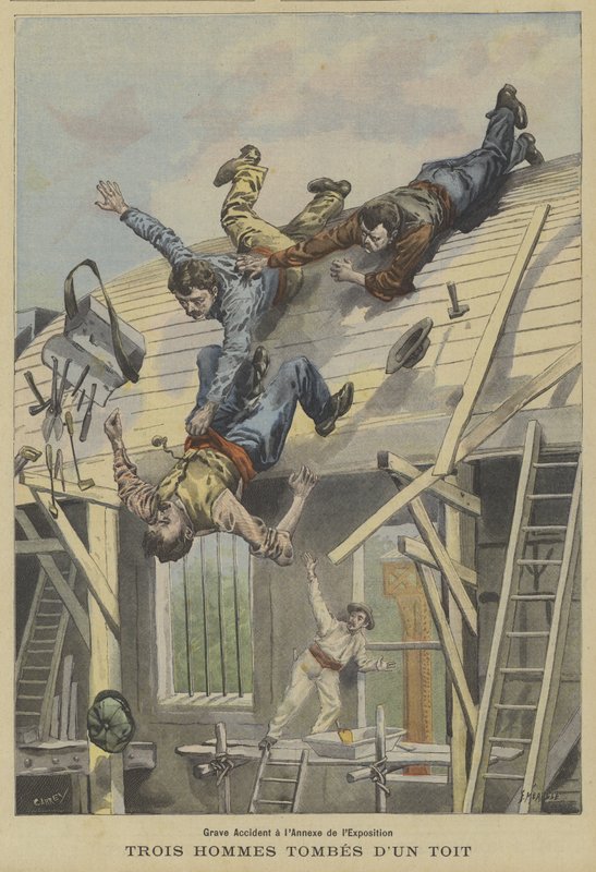Allvarlig olycka på platsen för Exposition Universelle 1900, Paris av Fortune Louis Meaulle