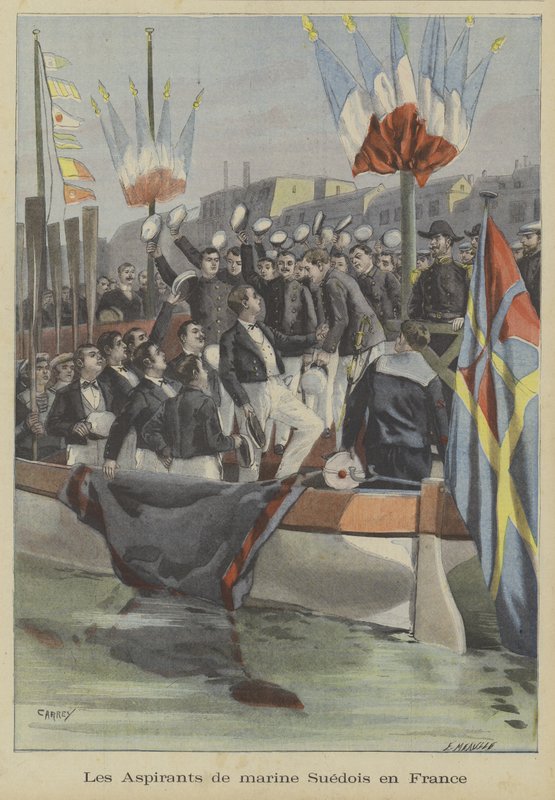 Svenska marinens midskeppsmän i Frankrike av Fortune Louis Meaulle