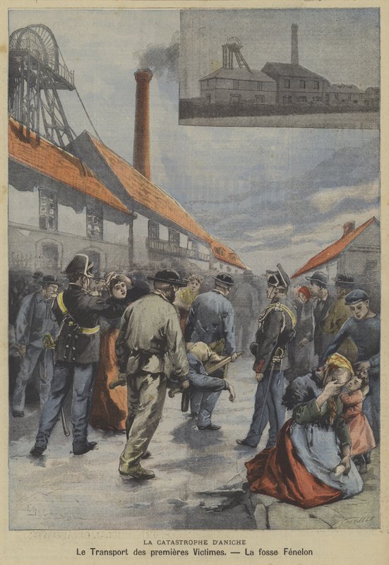 Kolgruvkatastrofen i Aniche, Frankrike av Fortune Louis Meaulle