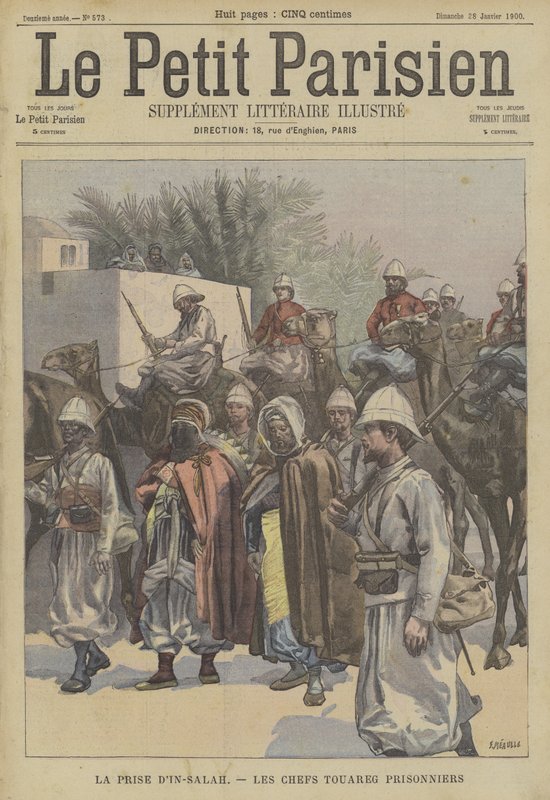Tillfångatagandet av Ain Salah, Algeriet: Tuareghövdingar tillfångatagna av fransmännen av Fortune Louis Meaulle