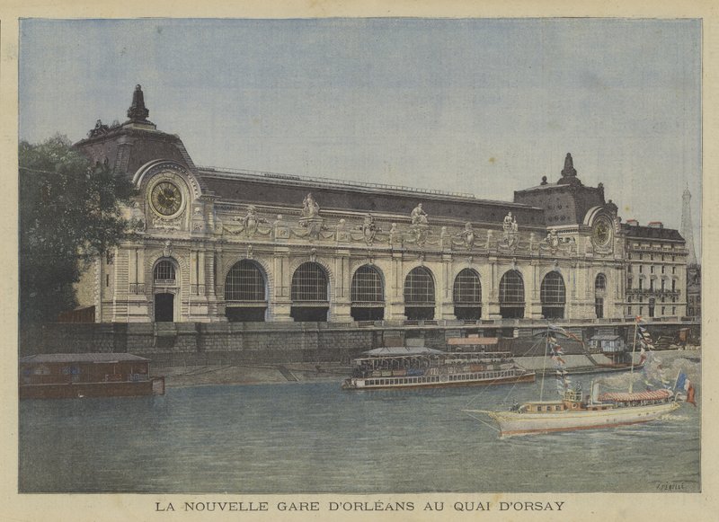 Det nya Gare dOrleans på Quai dOrsay, Paris av Fortune Louis Meaulle