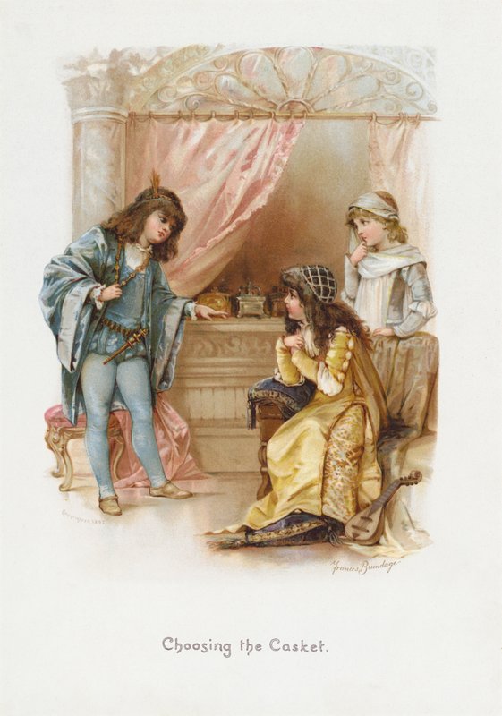 Att välja kistan (chromolitho) av Frances Brundage