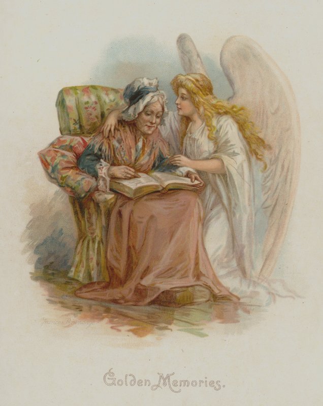 Gyllene minnen (chromolitho) av Frances Brundage