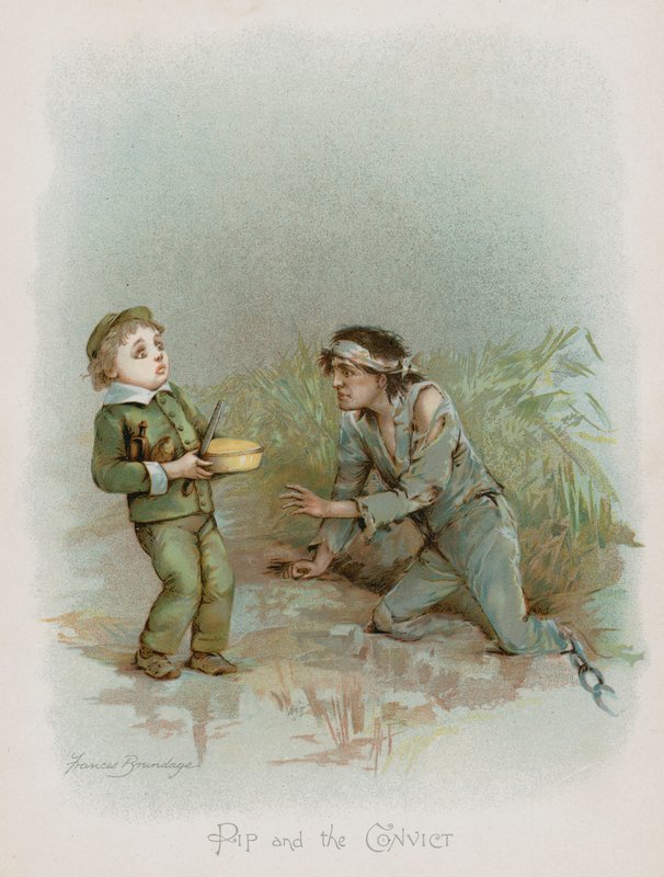 Pip och fången (kromolit) av Frances Brundage