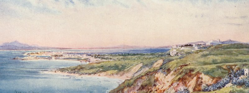 Karthagos plats från Sidi Bou Said (färglitografi) av Frances Nesbitt