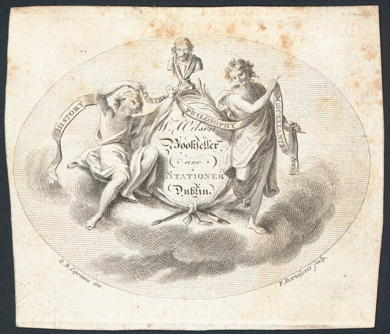 Handelskort, William Wilson av Francesco Bartolozzi