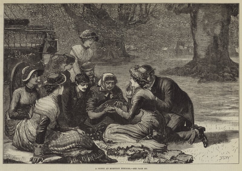 En picknick på Burnham Beeches av Francis S. Walker