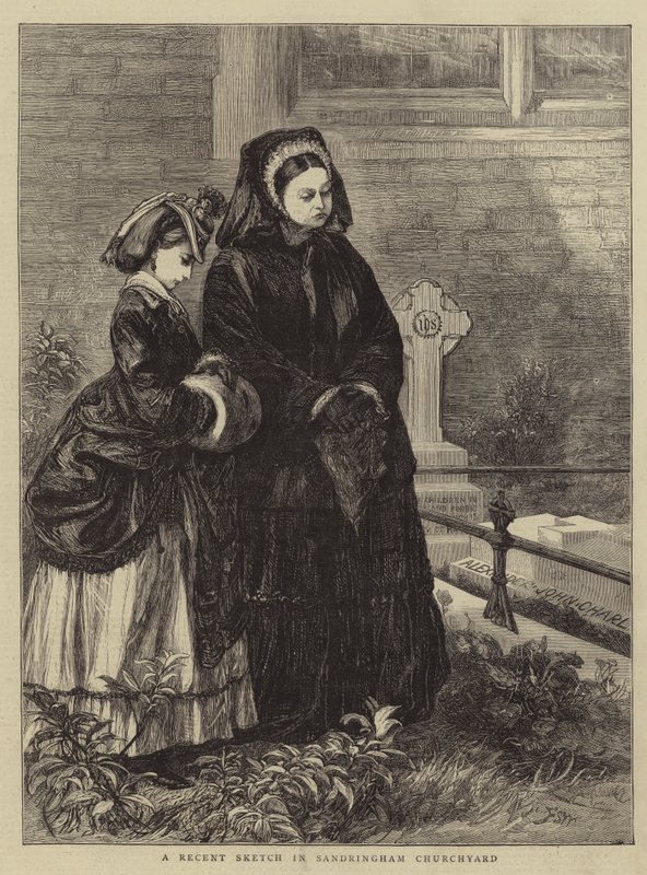 En ny skiss på Sandringham Churchyard av Francis S. Walker