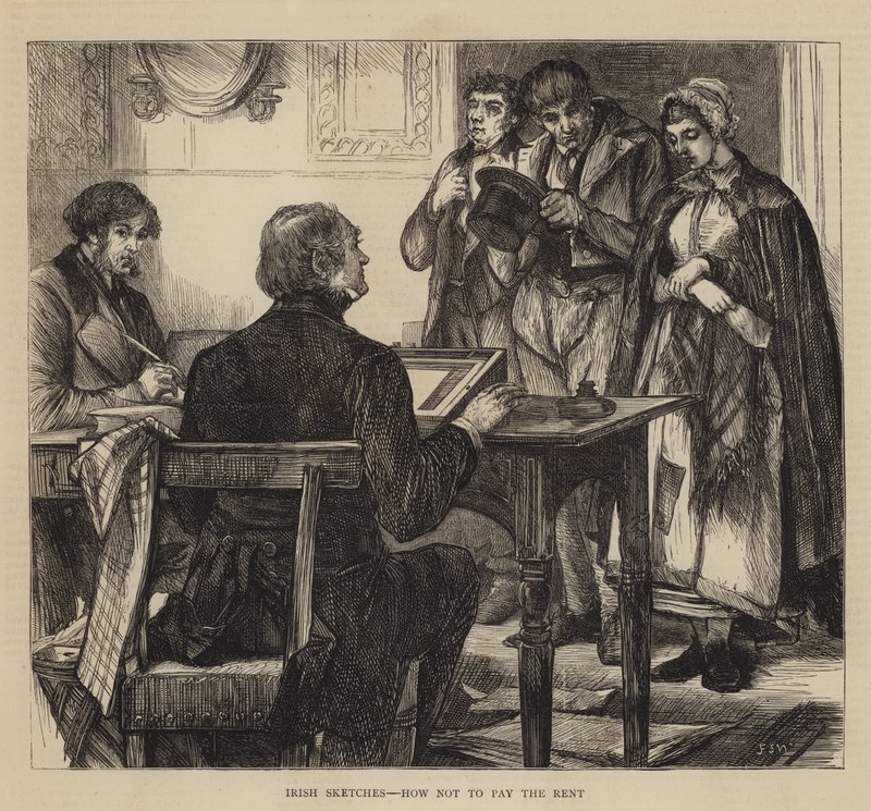 Irish Sketches, hur man inte betalar hyran av Francis S. Walker