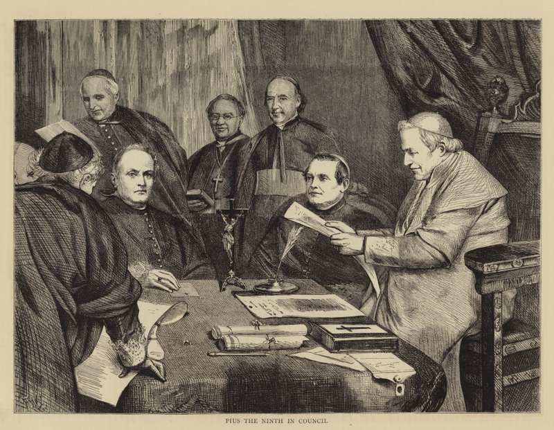 Pius den nionde i rådet av Francis Wilfred Lawson