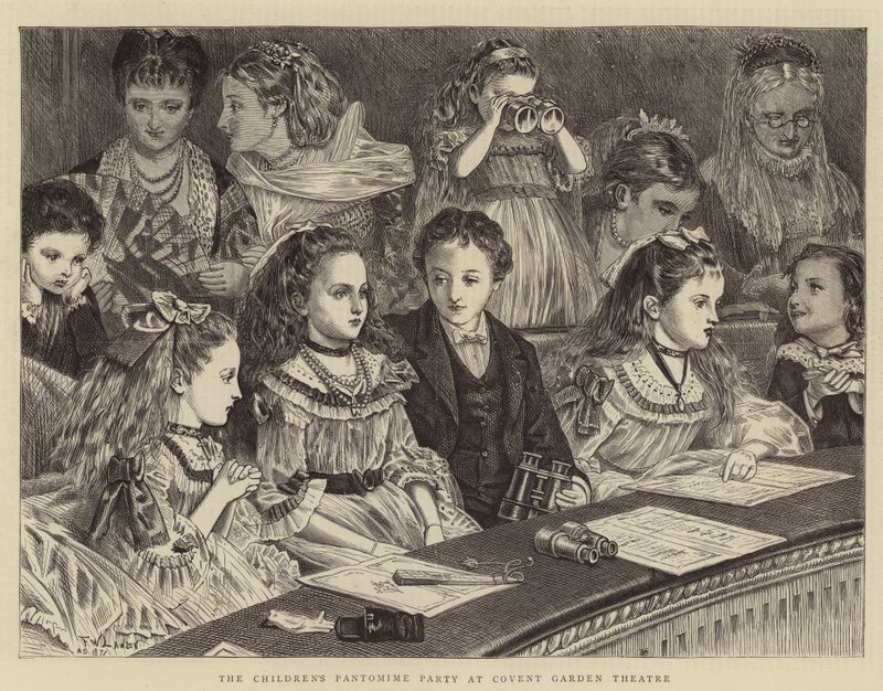 Barnens Pantomime Party på Covent Garden Theatre av Francis Wilfred Lawson