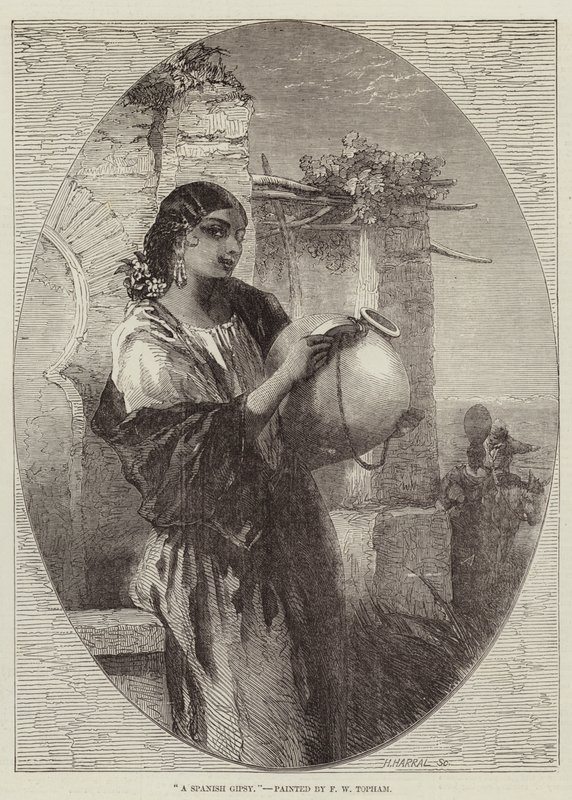 En spansk zigenare av Francis William Topham