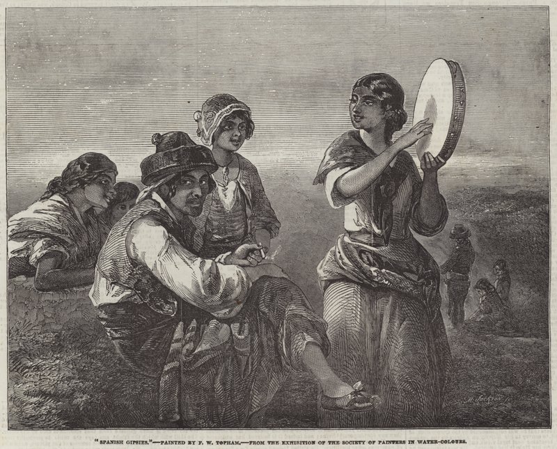 Spanska zigenare av Francis William Topham