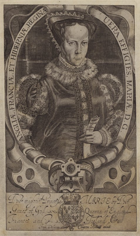 Mary, Queen of Scots (gravyr) av Francis (after) Delaram