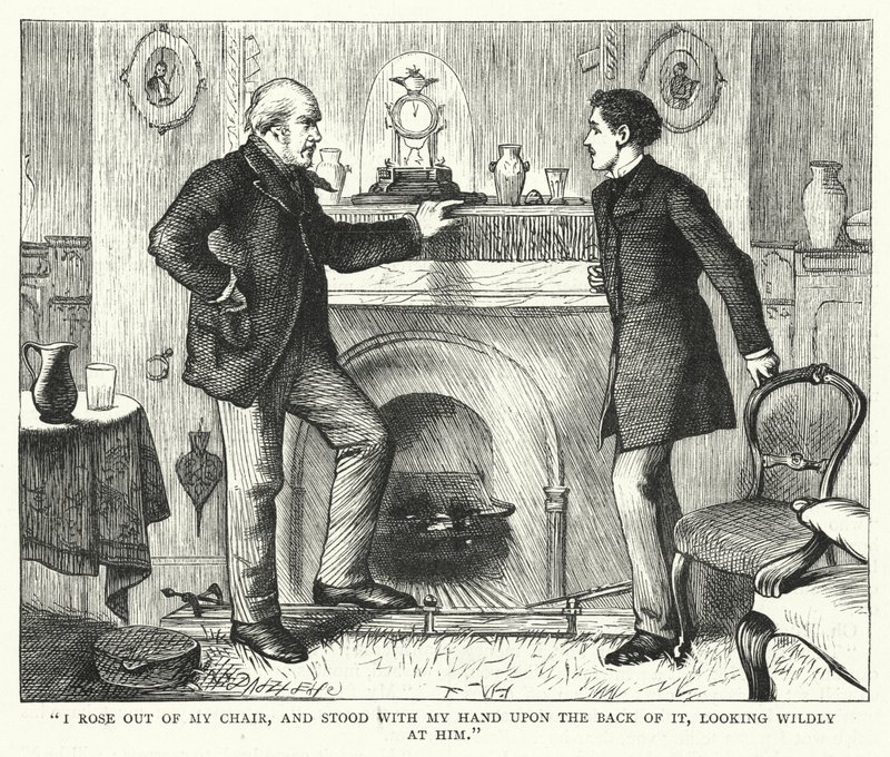 Illustration för stora förväntningar av Charles Dickens (gravyr) av Francis Arthur Fraser