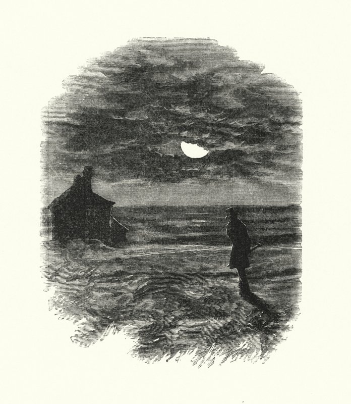 Illustration för stora förväntningar av Charles Dickens (gravyr) av Francis Arthur Fraser