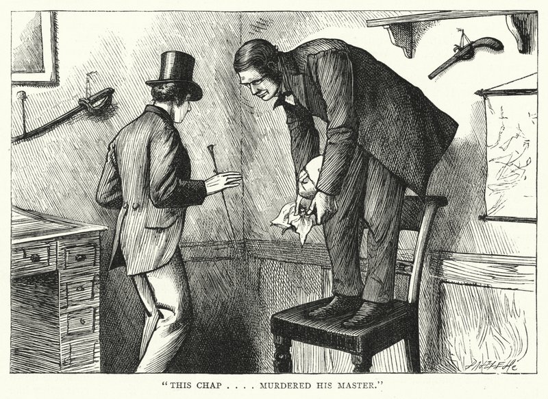 Illustration för stora förväntningar av Charles Dickens (gravyr) av Francis Arthur Fraser