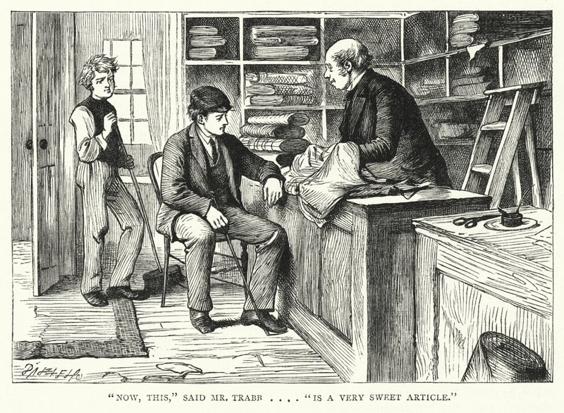 Illustration för stora förväntningar av Charles Dickens (gravyr) av Francis Arthur Fraser