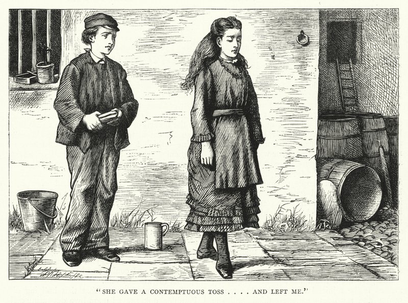 Illustration för stora förväntningar av Charles Dickens (gravyr) av Francis Arthur Fraser