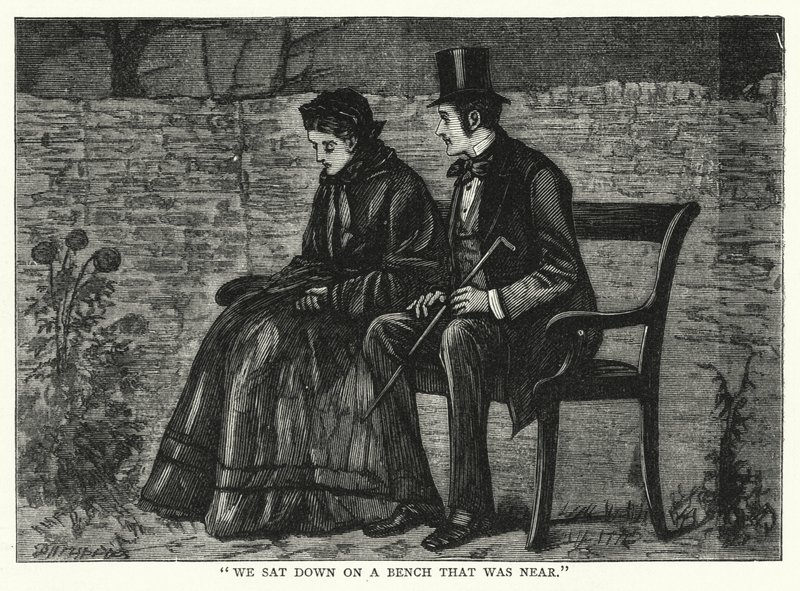 Illustration för stora förväntningar av Charles Dickens (gravyr) av Francis Arthur Fraser