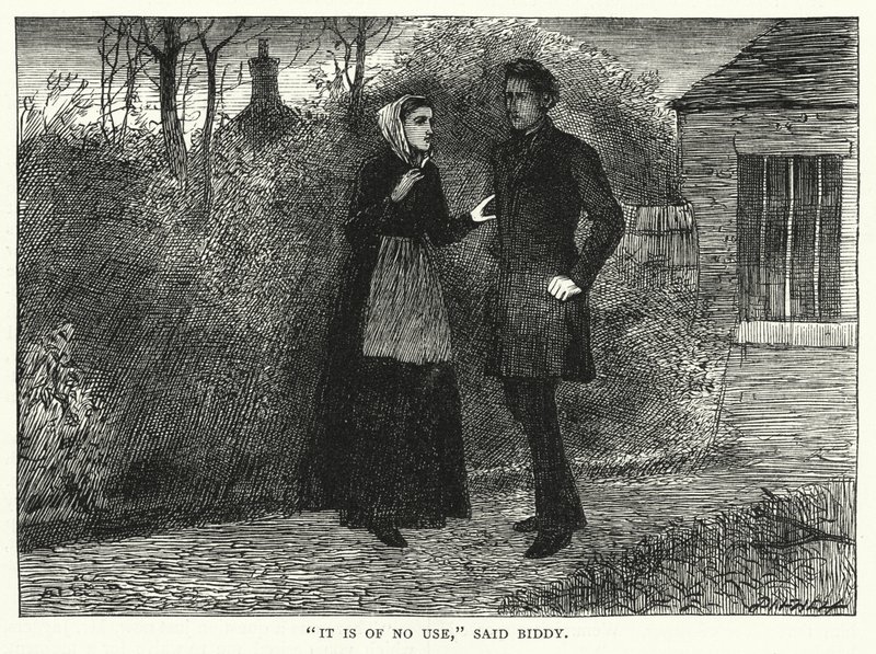 Illustration för stora förväntningar av Charles Dickens (gravyr) av Francis Arthur Fraser