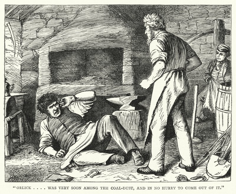 Illustration för stora förväntningar av Charles Dickens (gravyr) av Francis Arthur Fraser