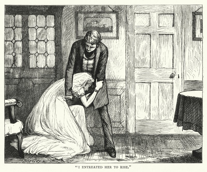 Illustration för stora förväntningar av Charles Dickens (gravyr) av Francis Arthur Fraser