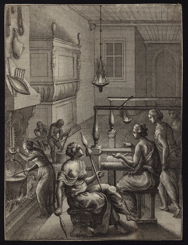 Kvinnor på jobbet av Francis Cleyn