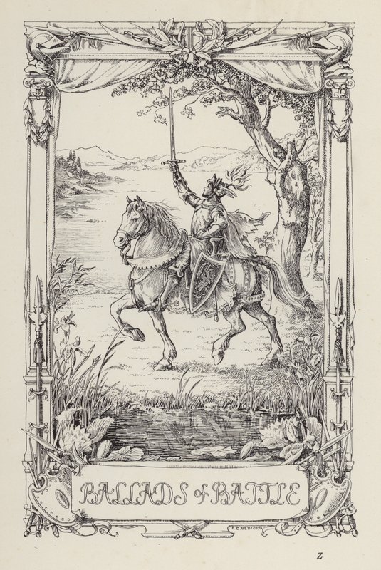 En annan bok med verser för barn: Ballader om strid (litografi) av Francis Donkin Bedford