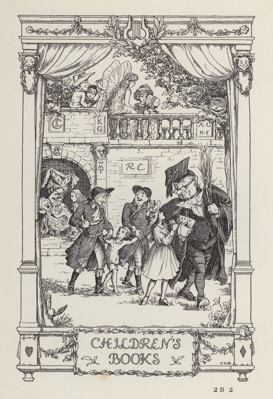 En annan bok med verser för barn: Barnböcker (litografi) av Francis Donkin Bedford