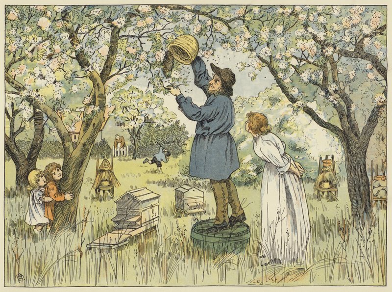Biodlare (färglitografi) av Francis Donkin Bedford