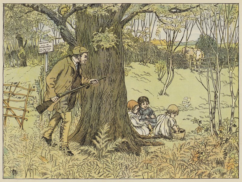 Game-Keeper (färglitografi) av Francis Donkin Bedford