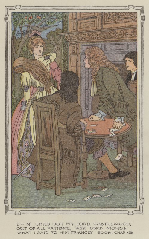 Illustration till The History of Henry Esmond (färglitografi) av Francis Donkin Bedford